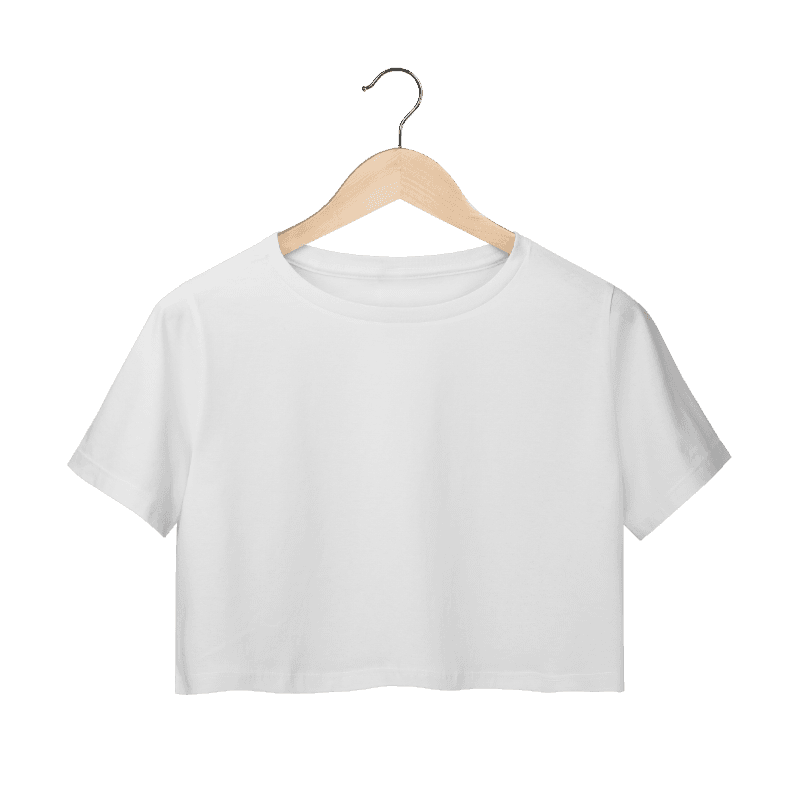 camiseta personalizada modelo cropped