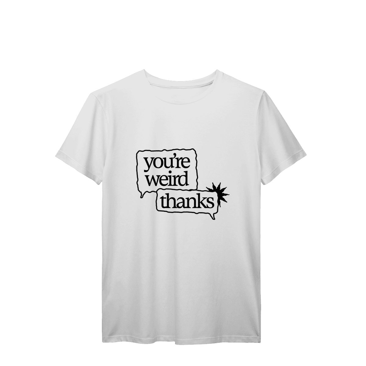 You're weird / thanks • camiseta, foto 2