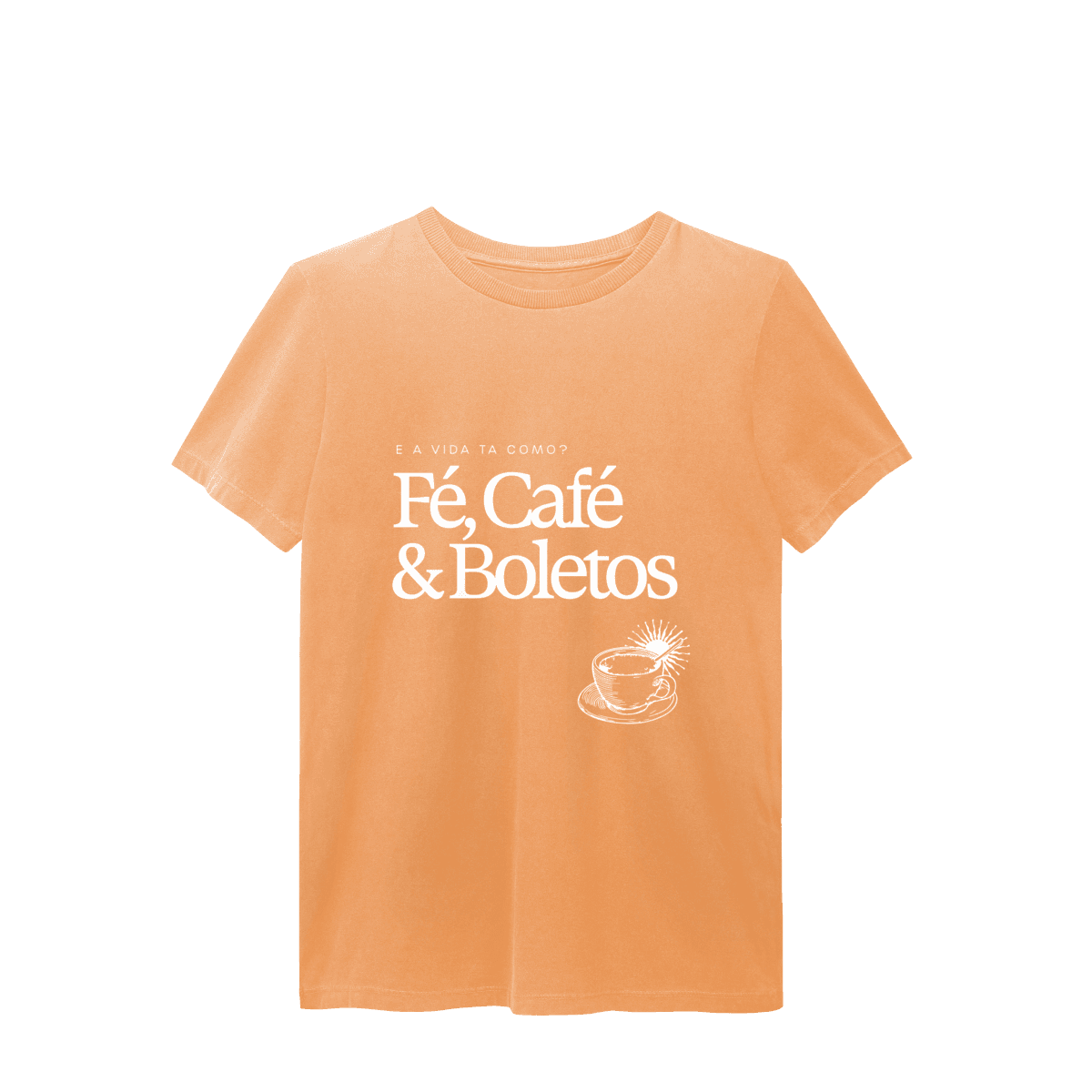 Fé, café & boletos • camiseta estonada, foto 2