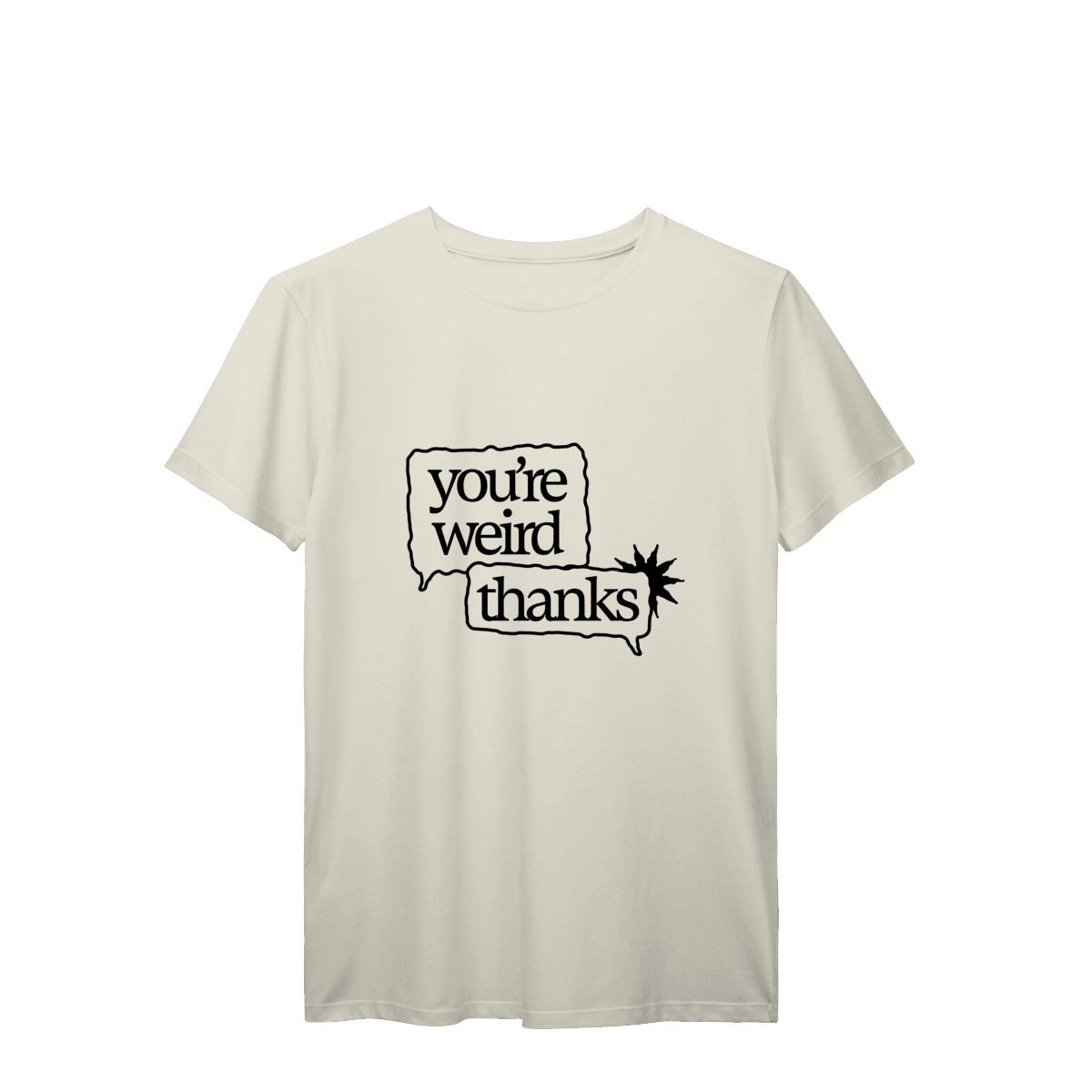 You're weird / thanks • camiseta, foto 4