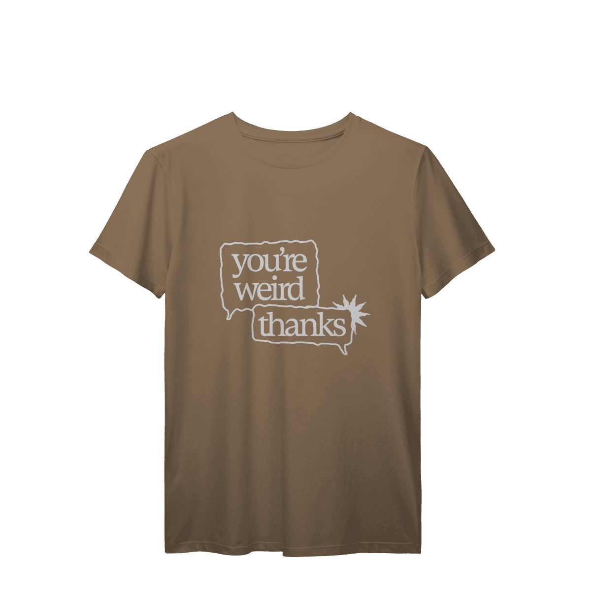 You're weird / thanks • camiseta, foto 5