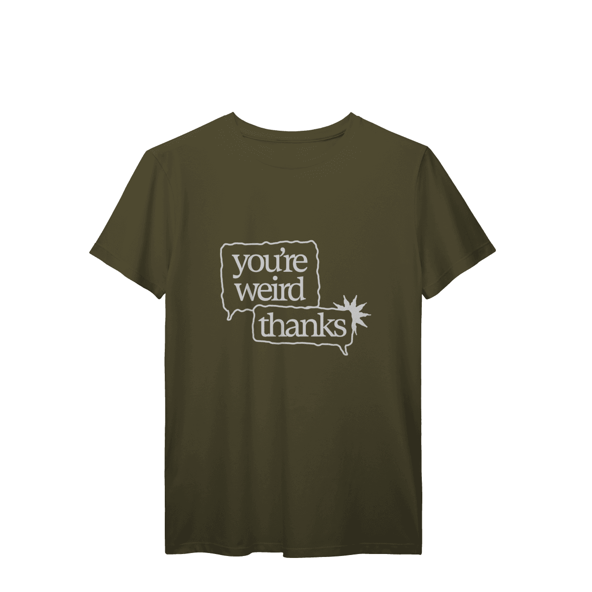 You're weird / thanks • camiseta, foto 3