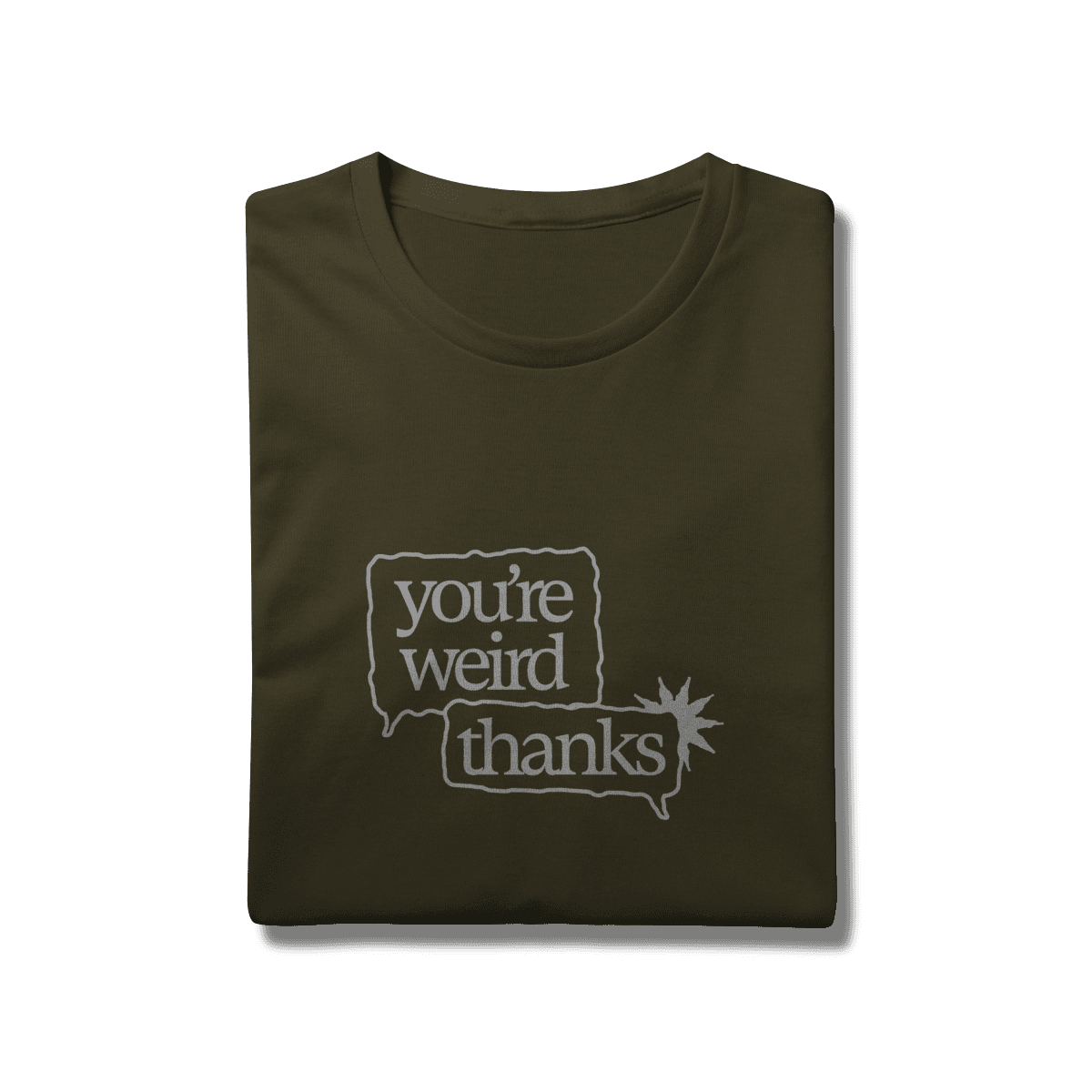 You're weird / thanks • camiseta, foto 10