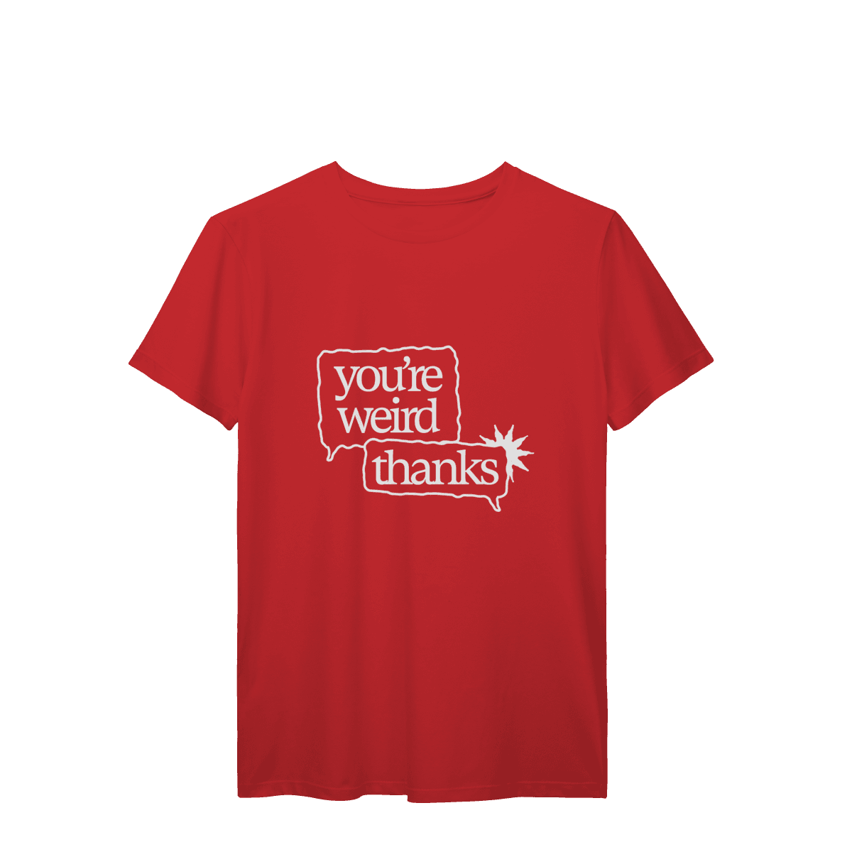 You're weird / thanks • camiseta, foto 6