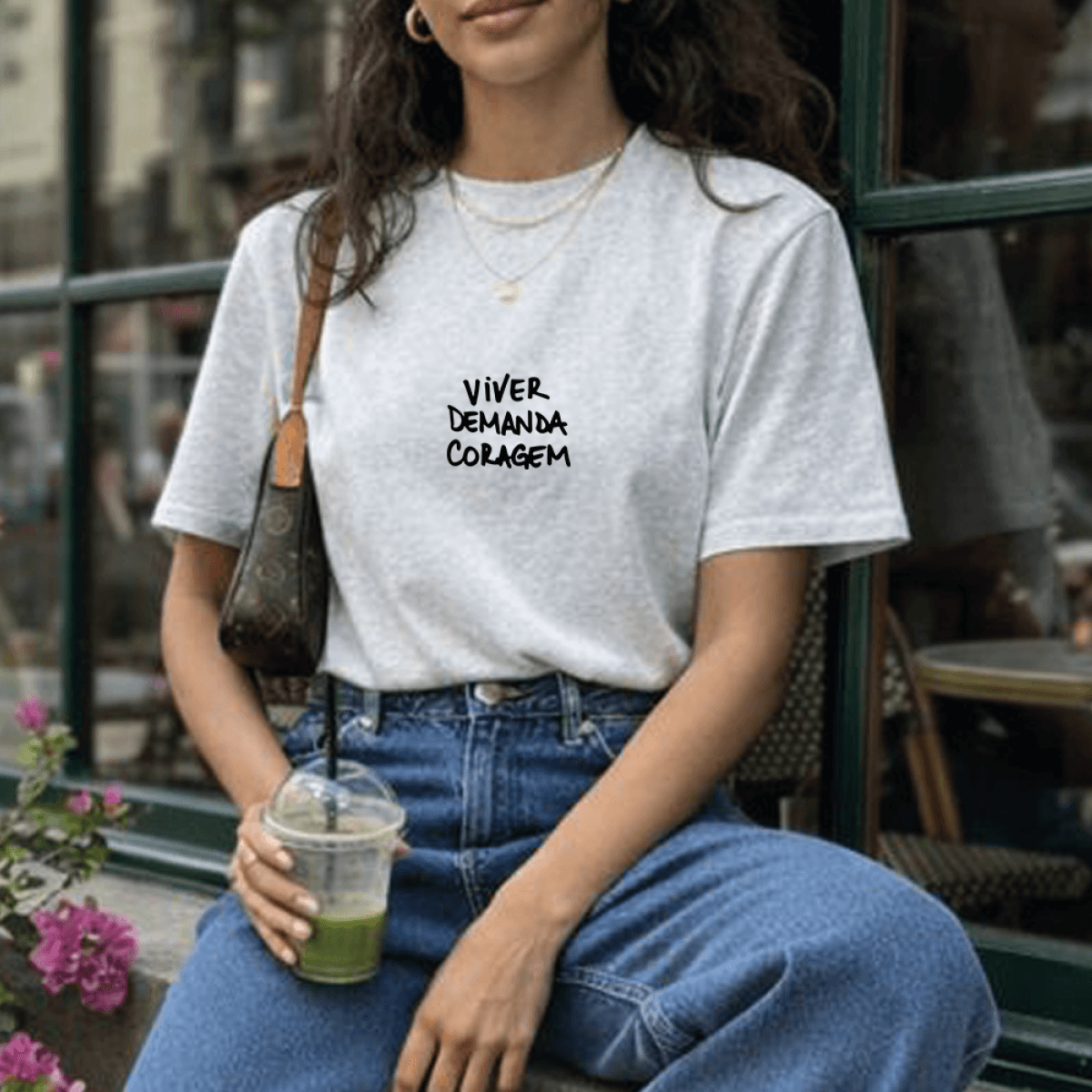 Viver demanda coragem • tshirt, foto 2