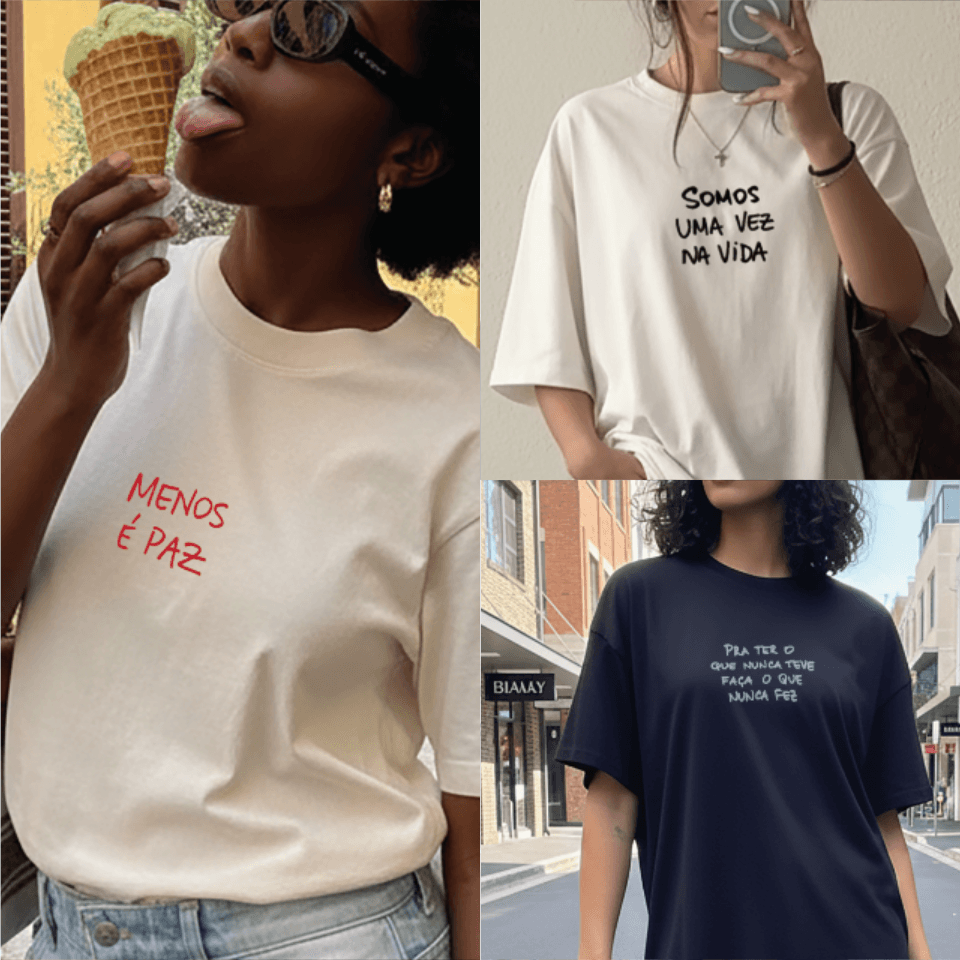 Kit com 3 • oversized