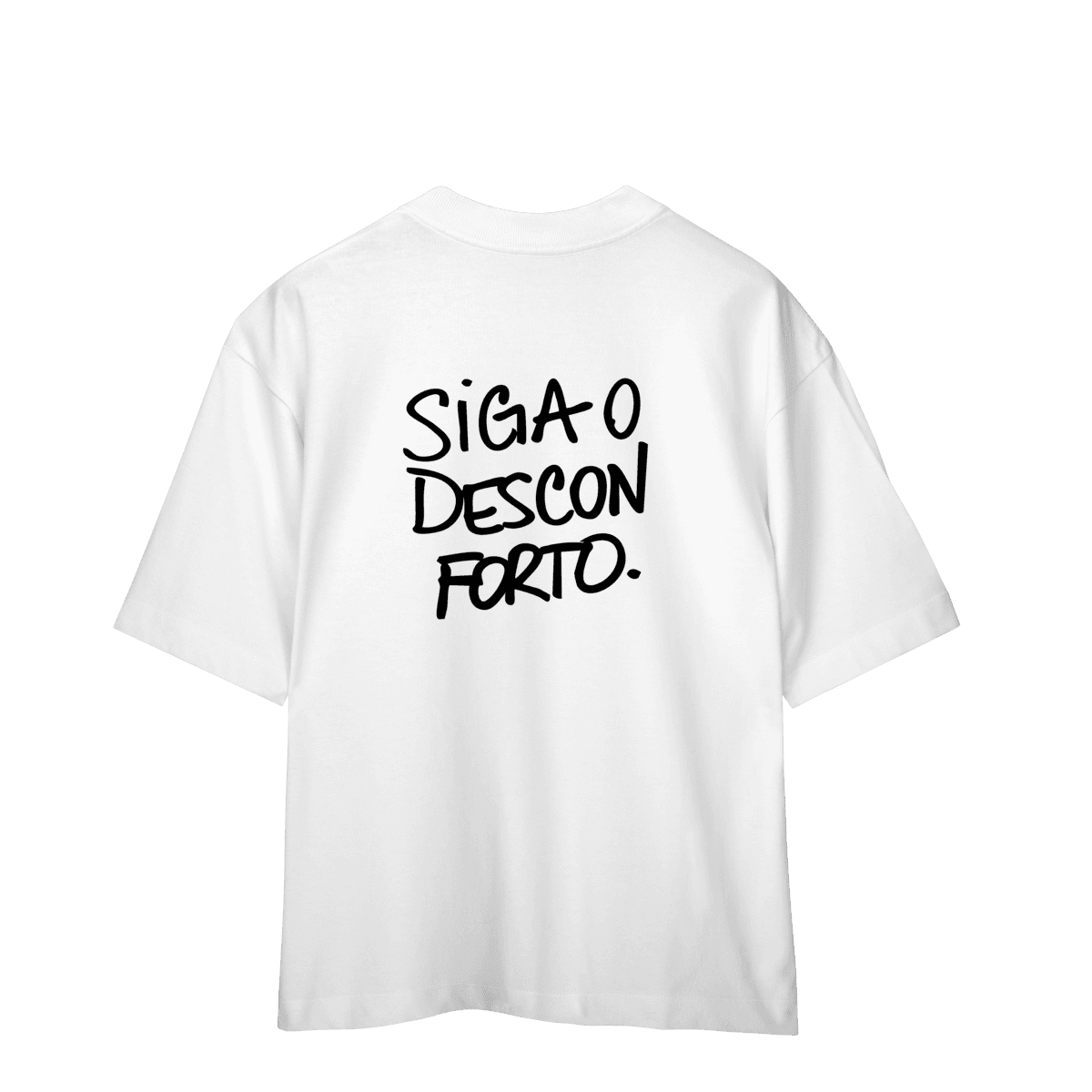 Siga o desconforto • oversized costas